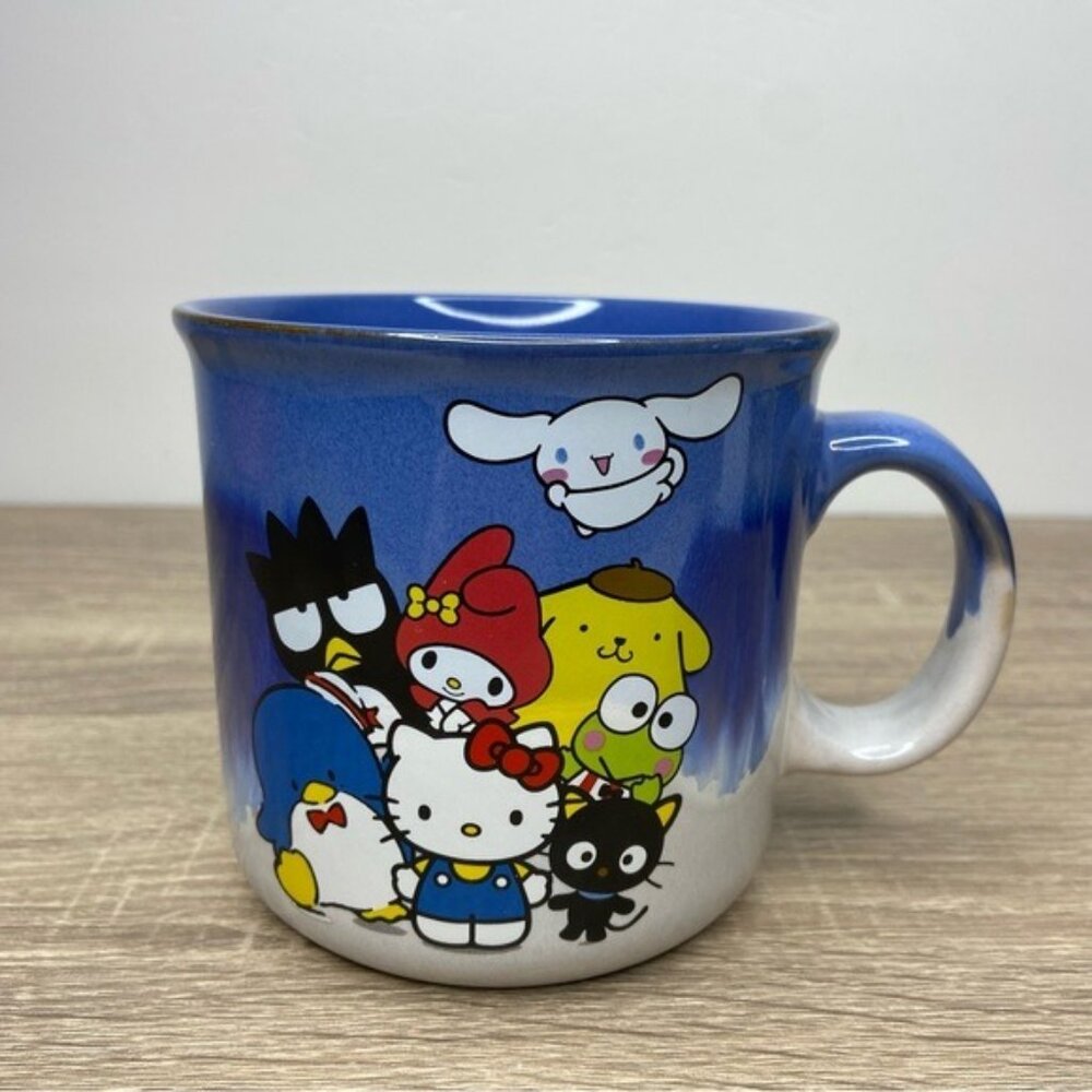 Hello Kitty & Friends Blue Watercolor Large 20oz Mug NEW